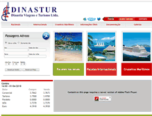 Tablet Screenshot of dinastur.com.br